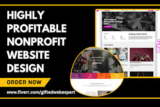 create nonprofit ngo charity donation fundraising crowdfunding 501c3 website