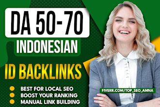 create da 50 to 90 id indonesian high quality  dofollow contextual SEO backlinks