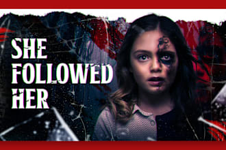 design scary horror thumbnail design for your youtube channel