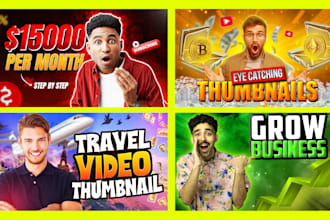 design catchy youtube thumbnail