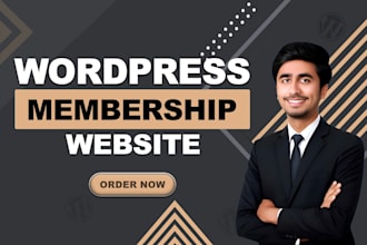 build wordpress membership website and subscription website