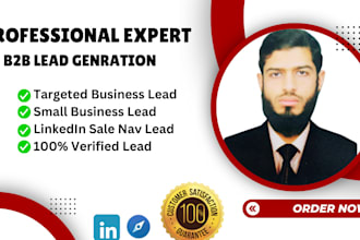 find linkedin lead generation data scrapping and email list building