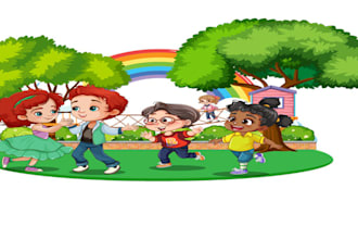 do children story book illustrations