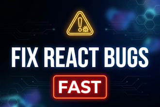 fix react or nextjs bugs fast and professionally