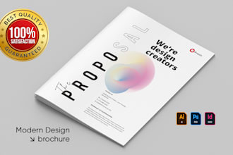 design brochure, white paper, magazine, proposal, catalog