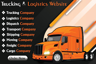 create trucking, logistics, transport and cargo company website