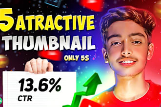 create attractive youtube thumbnail