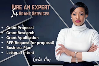 write your grant proposal, research, and application