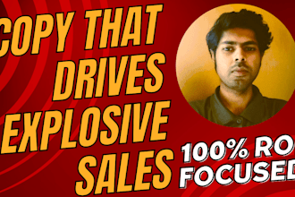 do high converting website copywriting, sales copy, landing page, and ad copy