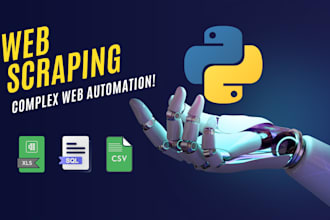 perform advanced python web scraping and data extraction services