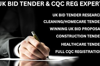 do full cqc registration win cleaning, healthcare, construction, UK bid tender