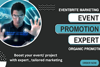 do eventbrite promotion, linkdln, facebook event promotion,