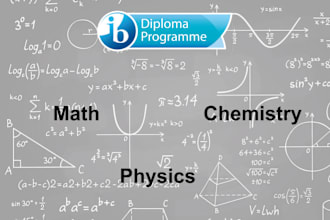 tutor students in ib physics and chemistry