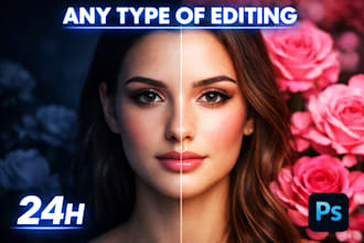do any photoshop editing, manipulation and retouching