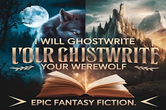 ghostwrite your werewolf thriller and epic fantasy fiction