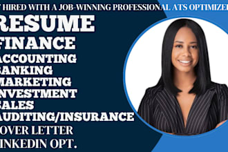 write sales resume, accounting, banking, auditing, hospitality, marketing resume