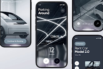 car rental app, car wash app, carpooling app, taxi booking app, auction app