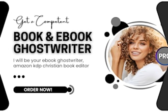 ghostwrite amazon kdp book, ebook writer,3d cover design, formatting, publishing