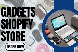 design highly profitable gadget shopify store electronic accessories website
