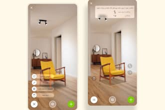 develop mobile app, augmented reality, markerbased, markerless ar app with unity