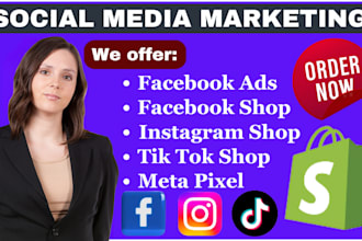 setup facebook ads, instagram shop manager, tik tok shop ads, meta pixel setup