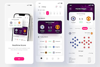 develop live score app, tournament app, esport, fantasy sport website and app