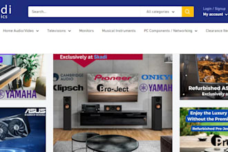 build refurbished electronic ecommerce website used electronics shopify store