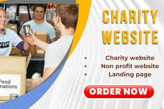 design a charity, nonprofit, ngo website with a form page and SEO