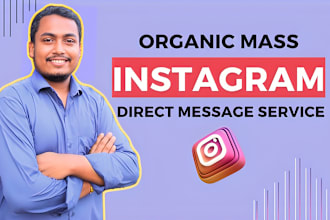 do daily outreach and send mass instagram dm service