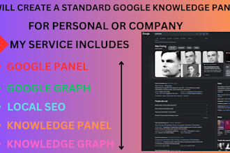 create a perfect google knowledge panel or knowledge graph