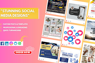 create social media posts , editable canva templates for you