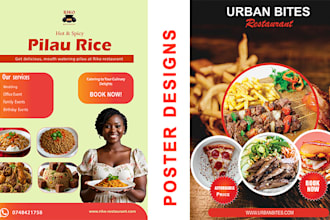 design catchy graphics for your restaurant or hotel