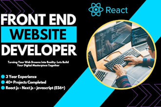 be reactjs and javascript frontend developer for website and web applications