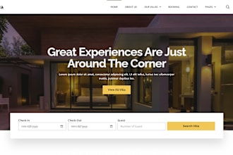 design professional vacation rental website