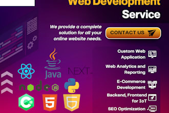 develop professional web application and cloud computing AWS