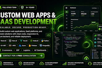 develop full stack web saas application iot development with custom software