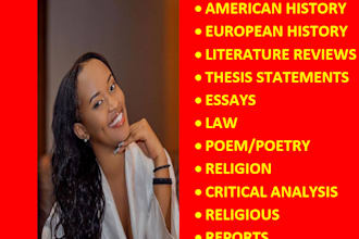 write articles on political science, international relations, american history