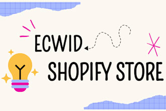 setup ecwid store print on demand shopify store printify SEO product listing