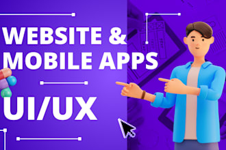 do website UI UX design and mobile app UI UX design