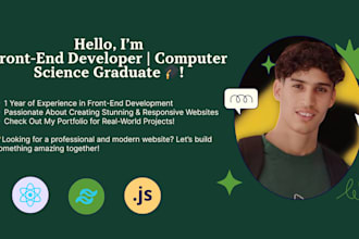 be your front end web developer