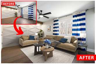 do virtual staging, virtual furniture and best renovation for real estate