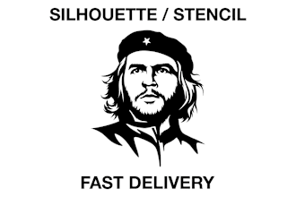 create silhouette, silhouette logo, stencil