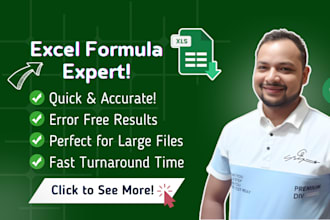 create or fix excel formula for your spreadsheet data
