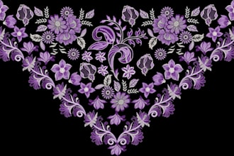 new design manila antiguo bordado embroidery digitizing