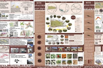 create architecture design boards panels portfolio posters