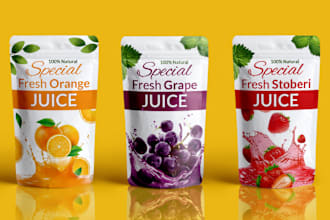 product packaging design, pouch design and food packaging