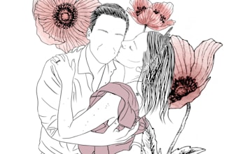 draw illustration with line art