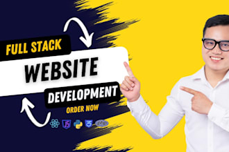 create a full stack, custom, blog, and business website