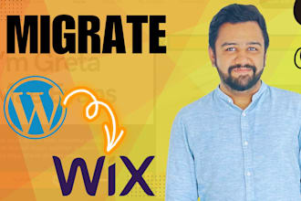 design, migrate wordpress to wix