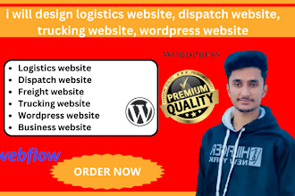 design logistics website, dispatch website, trucking website, wordpress website